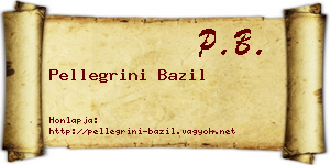 Pellegrini Bazil névjegykártya